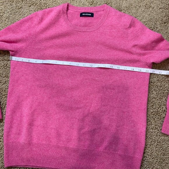 Naadam 100% cashmere sweater - lipstick pink - Picture 7 of 7
